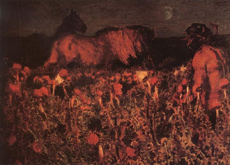 Mikhail Vrubel At Nightfall china oil painting image